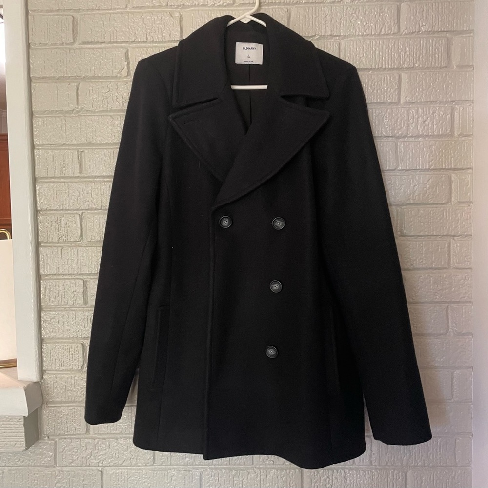 Old Navy Heavy Warm Pea Coat Size L Tall Great Condition